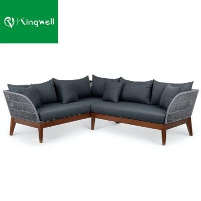 Best Selling Superior Quality Outdoor Patio Outdoor Furniture Wooden Rope Sofa with Unique Design