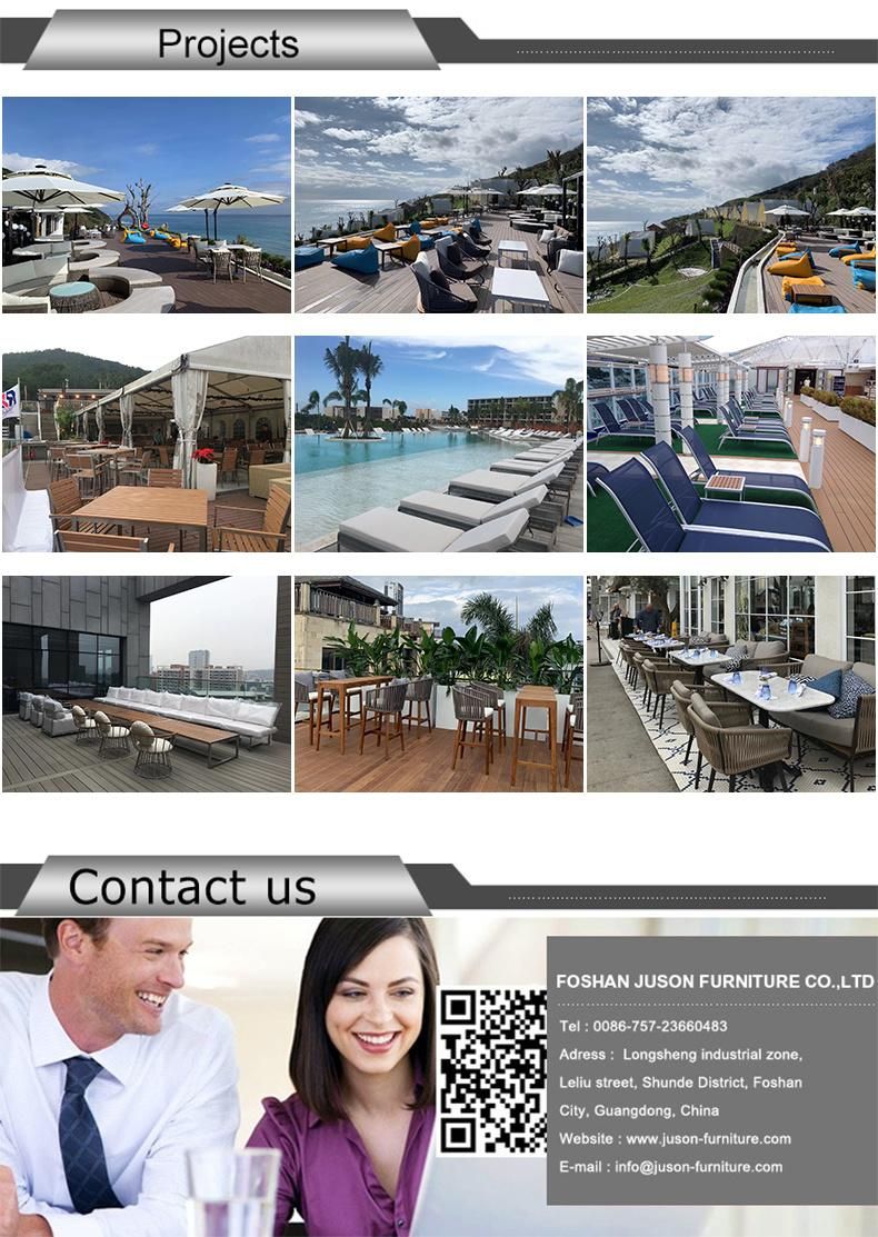 Modern Outdoor Furniture Patio Rattan Leisure Chair Wicker Sofa Bed Garden Daybed Lounge Beach Bed