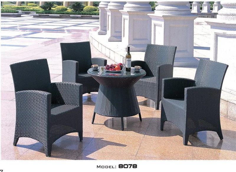 Wholesale Outdoor Furniture Wicker Wood Garden Desk Chair Furniture Sets