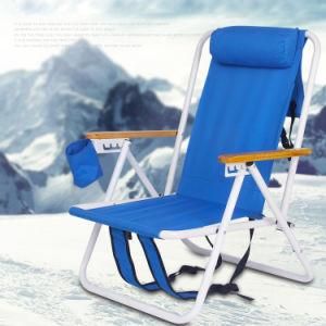 Outdoor Adjustable Portable Blue Beach Chair