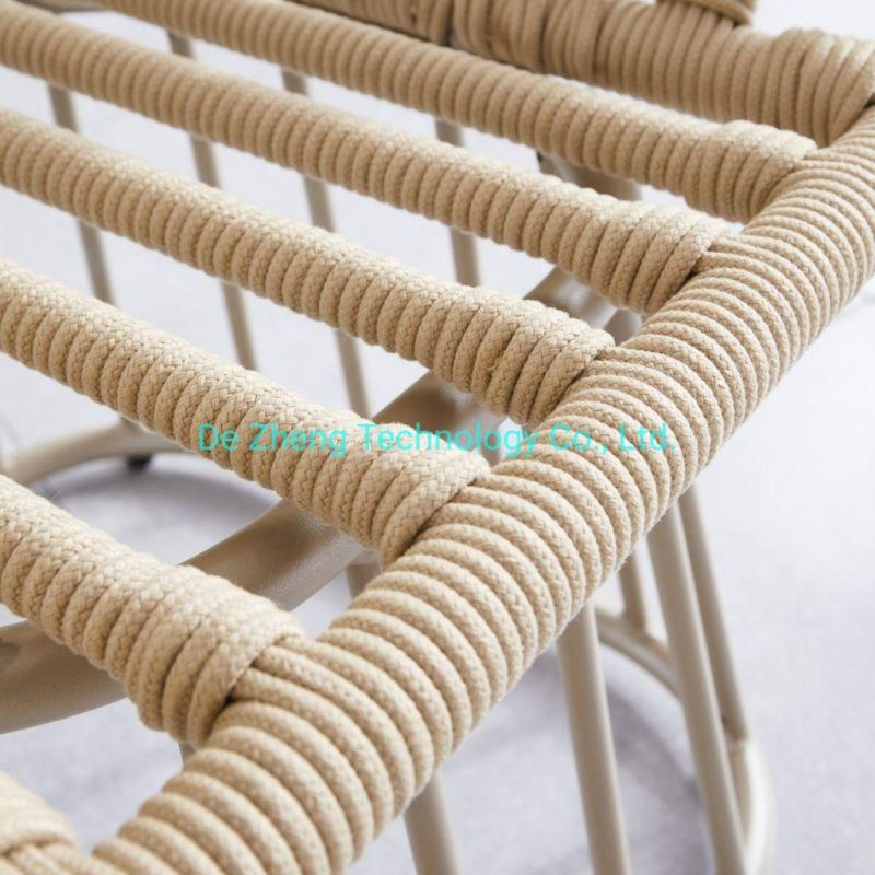 Luxury Wedding Party Outdoor Aliminum Chair Bar Stool Comfortable High Garden Restaurant Chair