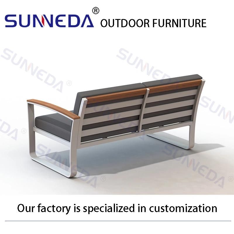 Modern Aluminum Furniture Outdoor Chair Garden Sets Teak Kd Sofa Sets
