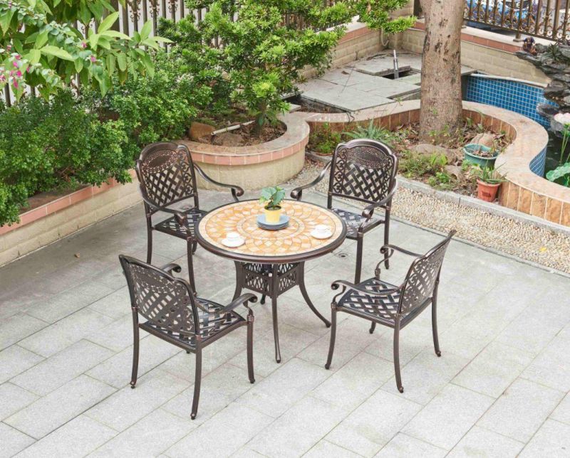 Bistro Europe Style Garden Luxury Cafe Outdoor Modern Tea Dining Table