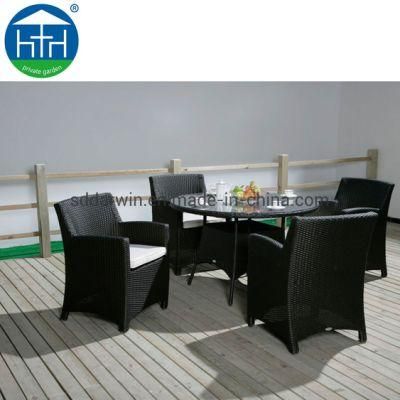 Outdoor Rattan Furniture Wicker Dining Table and Chair Garden Furniture