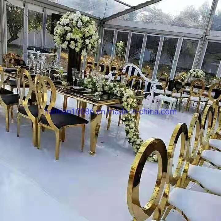 Simple White Folding Wedding Furniture Hotel Banquet Outdoor Metal Table