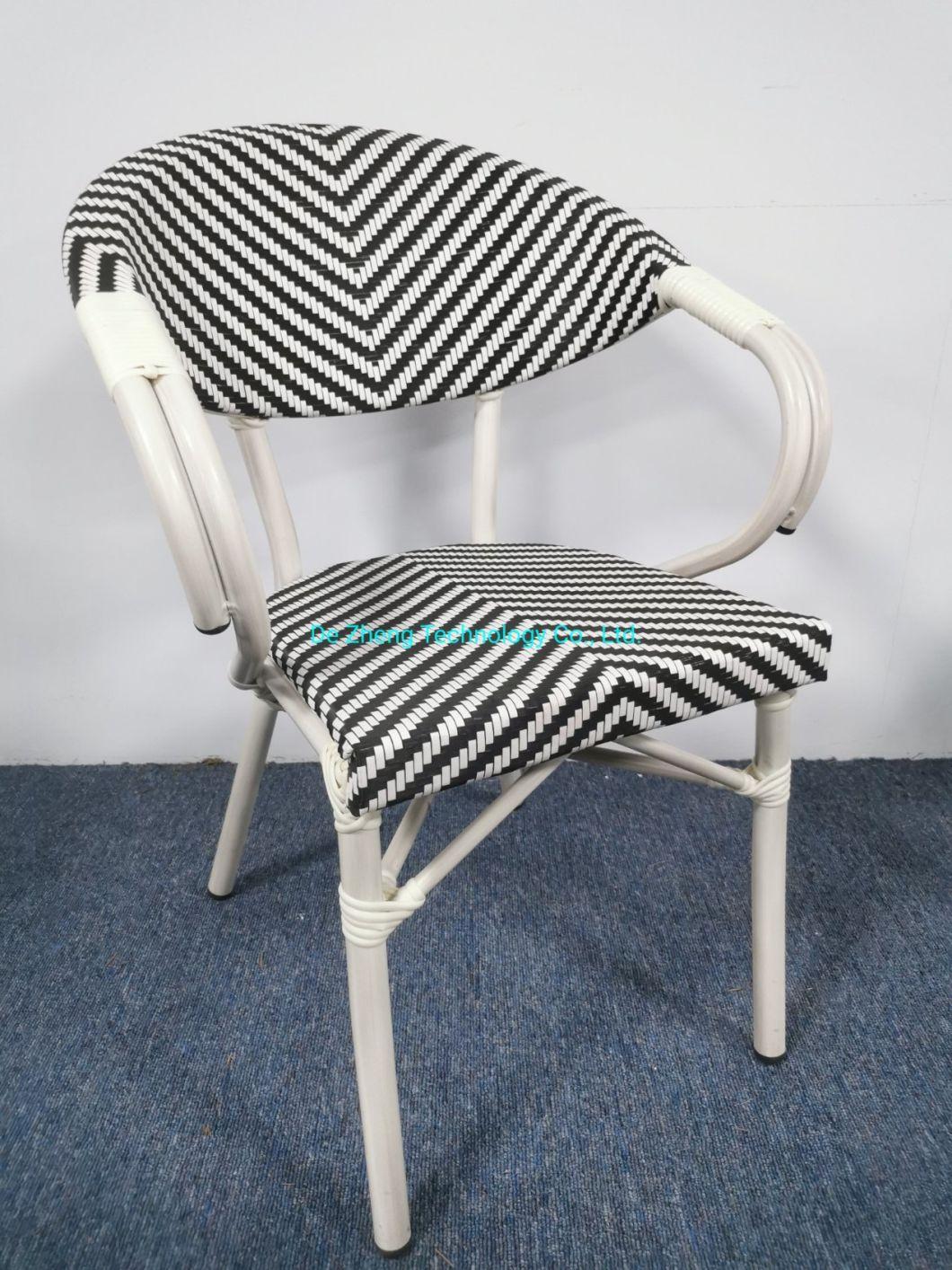 Luxury Outdoor Furniture Aluminum Hotel Modern Bistro Chair Dining Restaurant Furniture