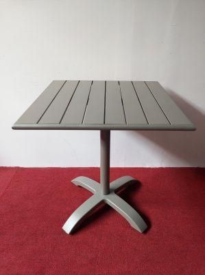 Hot Sell Colorful Customize Logo Ads Outdoor Garden Aluminum Dining Bistro Table