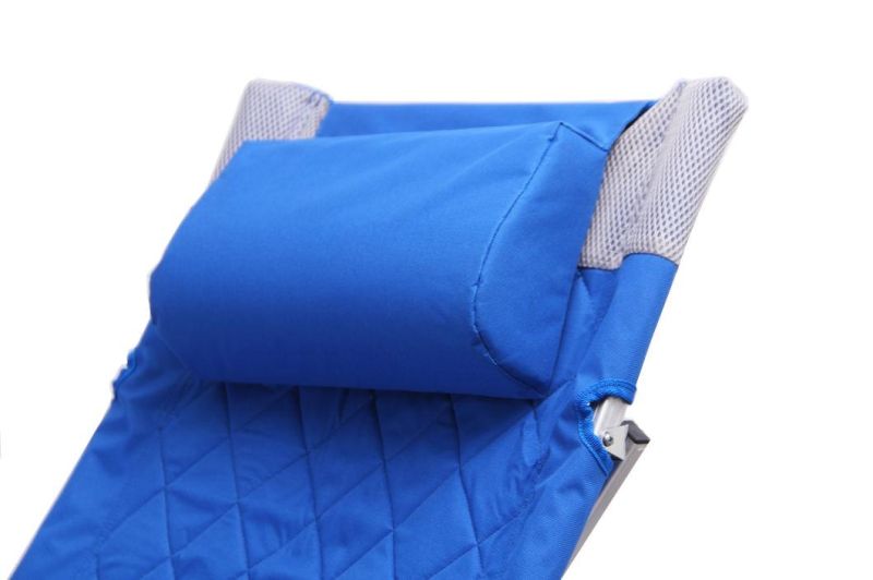 Aluminum Luxury Folding Camping Floor Moon Portable Foldable Blue Chair