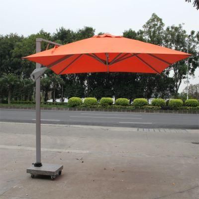Single Top Super Luxury Iron Middle Frame Hydraulic Sidebar Umbrella