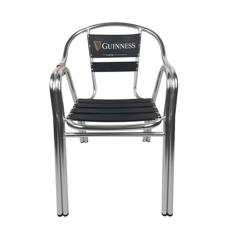 Beer Brand Ads Logo Shop Garden Aluminum Cafe Bar Restaurant Outdoor Chair