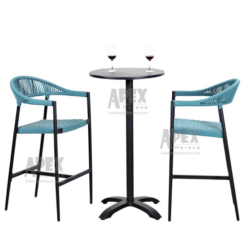 Modern Casual Barstool Outdoor Furniture Garden Feature Rope Chair Wholesale