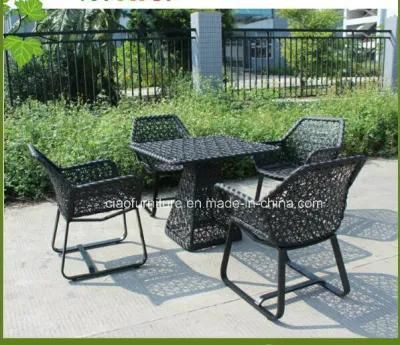 Leisure Outdoor Furniture Ratan Garden Wicker Table and Chair