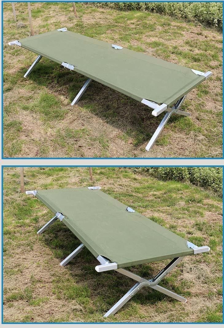 Super Lightaluminum Alloy Folding Bed Outdoor Portable Bed for Army Multifunctional Lunch Break Bed