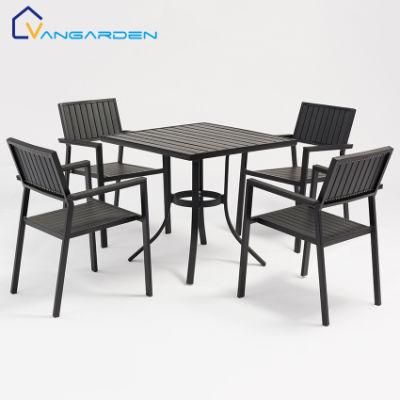 Restaurant Outdoor Garden Aluminum Furniture Outdoor Set Aluminum