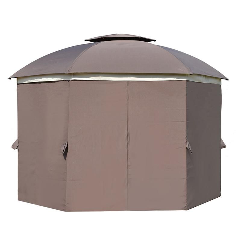 Outdoor Folding Gazebo Canopy Tent with Mosquito Netting