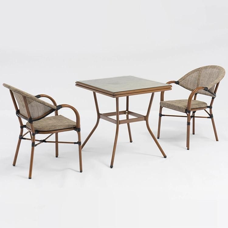 Factory Patio Garden Furniture Outdoor Set with Grey Color Fabric