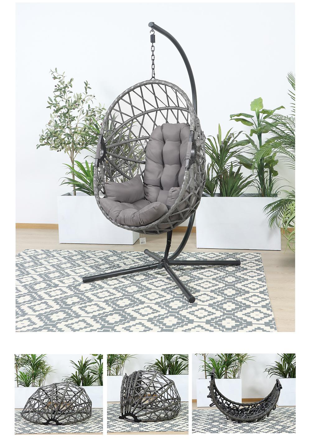 Patio Garden 150kg OEM by Sea Hanging with Stand Swing Chair