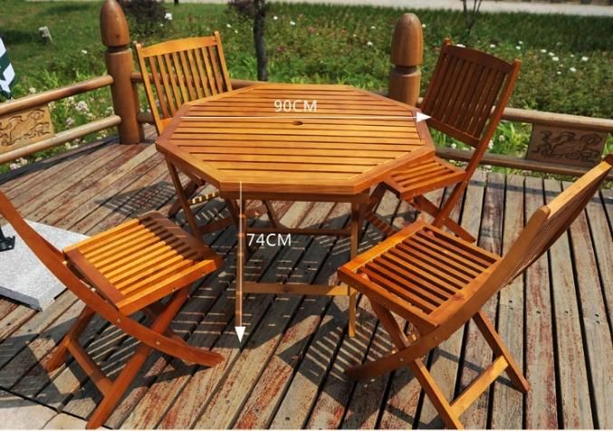 Outdoor Dining Set Garden Set Wooden Dining Set Folded Dining Set (M-X1054)