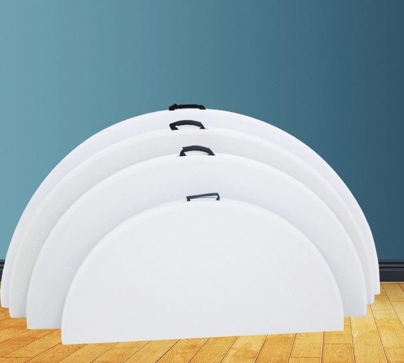 60 Inch Round Portable Outdoor Events White Plastic Folding Table