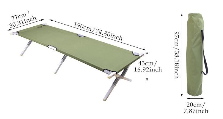 New Portable Outdoor Military Folding Camping Bed