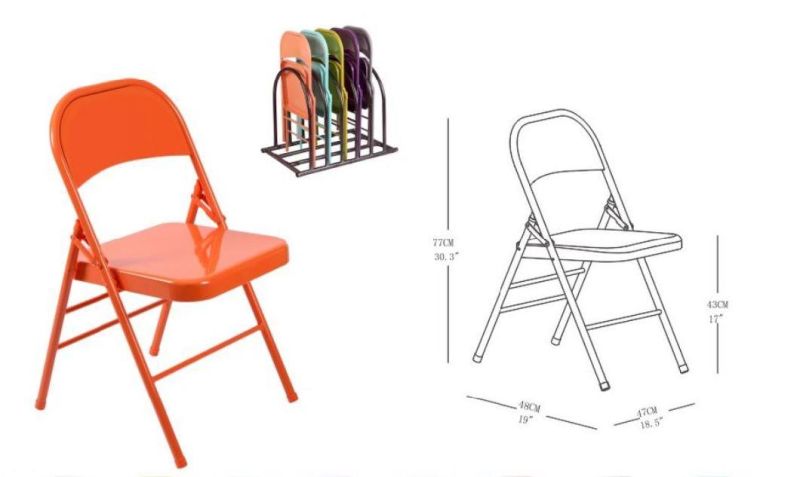 Wholesale Outdoor Cheap Metal Color Folding Chairs