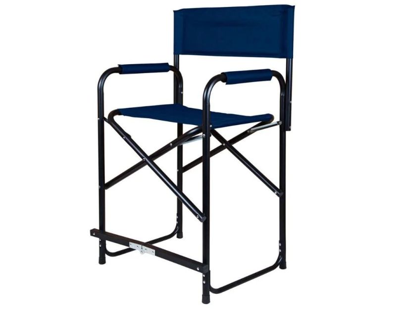 Fashionable Outdoor Folding Director Chair, Stability Beach Chair for Camping, Red Color Director Chair with Tall Legs