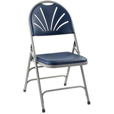 Color-Coordinated V-Tip Triple-Brace Folding Chair