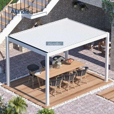 Outdoor Louvred Roof Powder Coating Aluminum Pergola with Side Screens