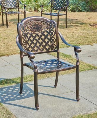 Aluminum Garden Bandage Chair Coffee Stackable Chair Patio Furniture