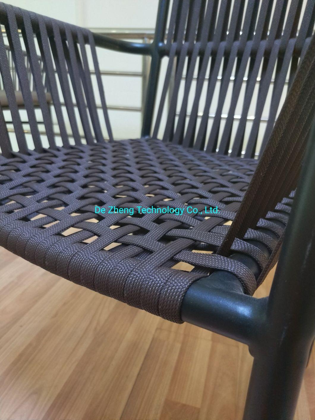 Waterproof Modern Style Leisure Commercial Hotel Dining Restaurant Rattan Outdoor Dining Chair (accept customized)