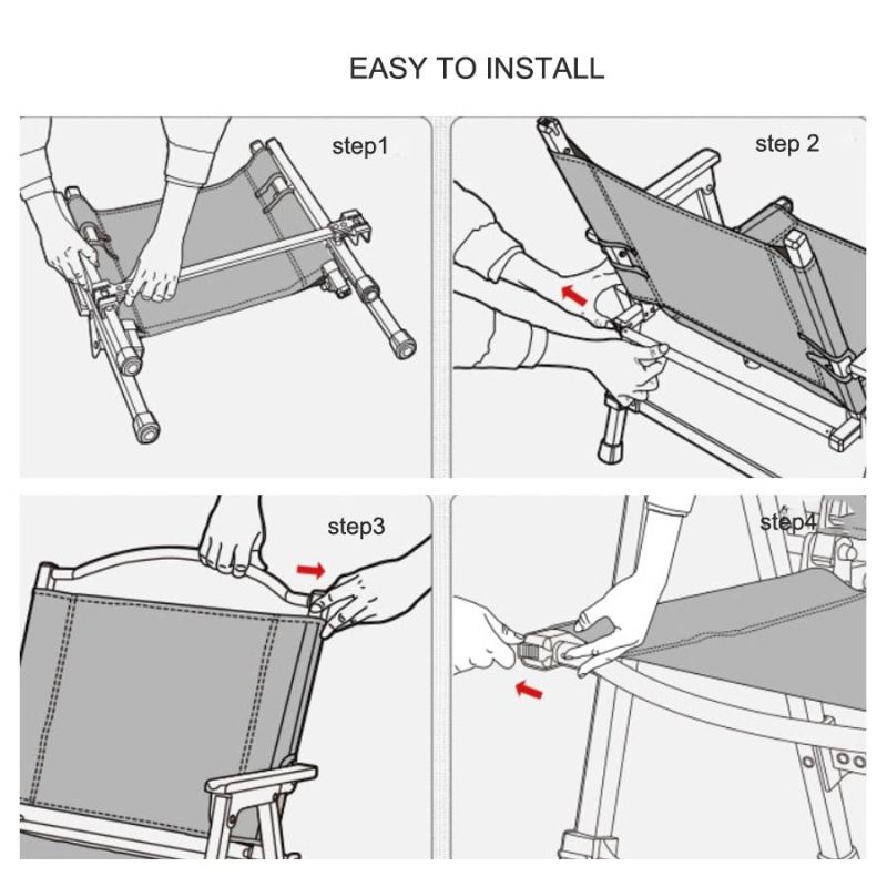 Upgraded Fully Disassembled Outdoor Leisure Camping Portable Kermit Folding Chair