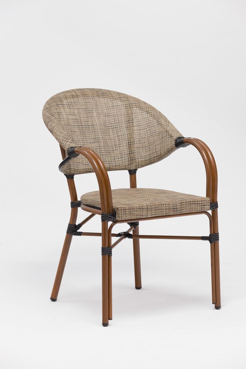 Chair with Weatherproof Textilene Perfect for Dining Garden Furniture