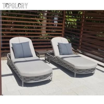 China Wholesale Modern Pool Beach Lounge Chairs with Aluminium Furniture Outdoor Home Garden