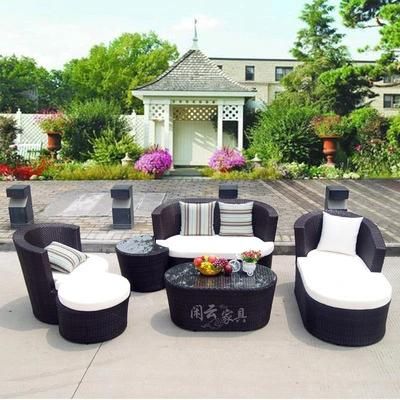 Outdoor Rattan Chair Sofa Combination Outdoor Chair Courtyard