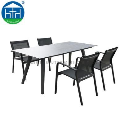 Weatherproof Outdoor Rattan Patio Seater Garden Furniture Dining Set in Brown Chair and Table