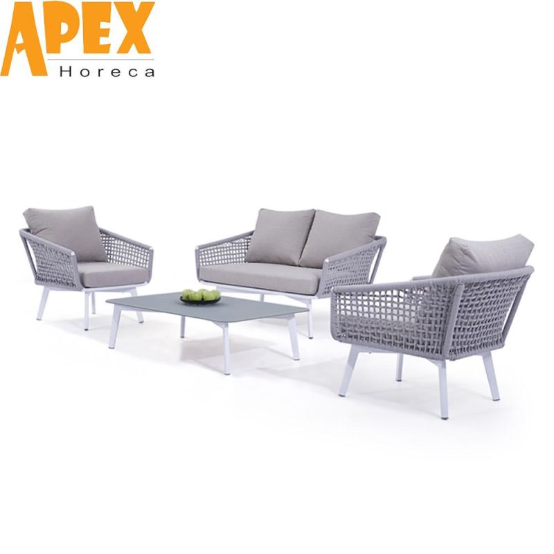 Modern Home Table Chair Combination Outdoor Aluminum Restaurant Furniture Set