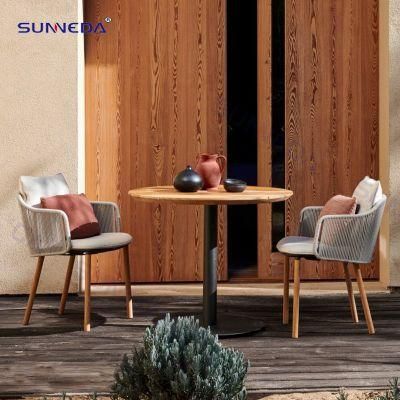 Hot Sale Furniture Garden Table and Rope Chair Patio Dining Set