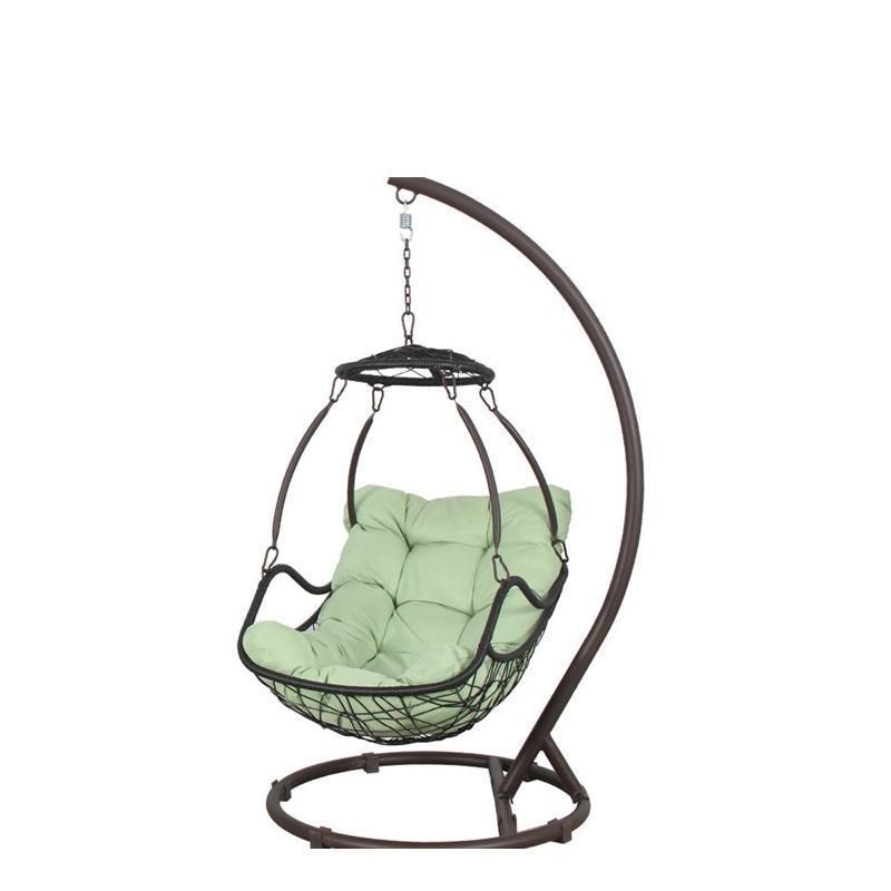 Outdoor Home Garden Hanging Wicker Rattan Metal Leisure Swing Chair