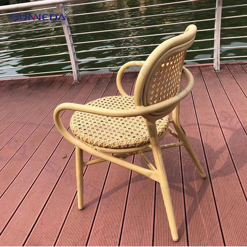 Outdoor Garden Tables Set with Durable Aluminium Frame Chair