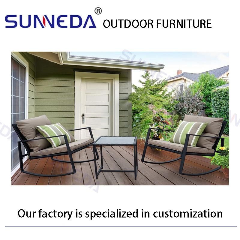 Classic America Style Garden Furnitures Aliminum Frame Modern Simple Outdoor Chair Sofa