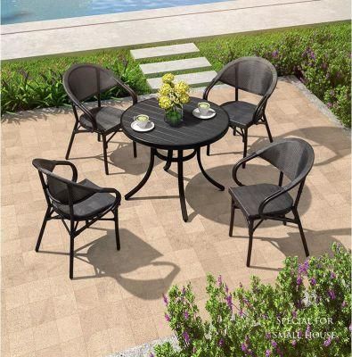 Wicker Chair Outdoor Garden Table and Chair Combination Balcony Three-Piece Set