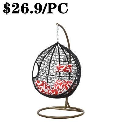 Outdoor Leisure PE Rattan Hanging Garden Modern Egg Swing Chair