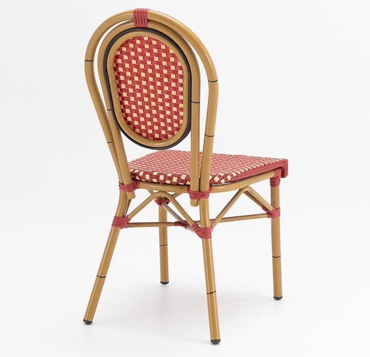 Vangarden Weatherproof Outdoor French Bistro Chair Rattan Wicker