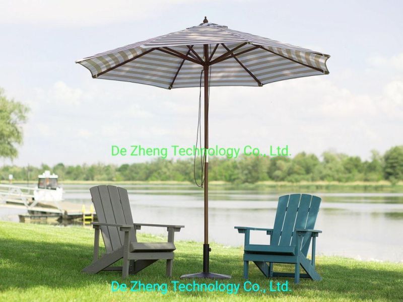 Brand New Knock Down Pack Poly Wood Plastic Wood Adirondack Chair Garden Chair for Leisure Balcony with Carton Packing