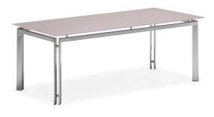 Outdoor Patio Coffee Table with Glass Top