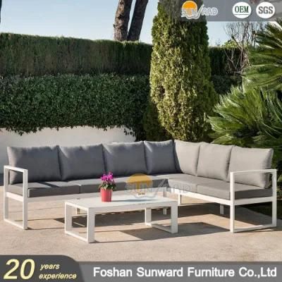 Hot Sale Outdoor Leisure Garden Modern Hotel Resort Villa Project Patio Aluminum Sofa Furniture Set