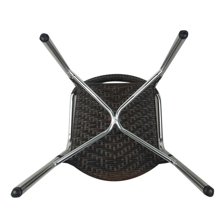 Commercial Durable Rattan Outdoor Bar Bistro Rain Proof Arm Chair