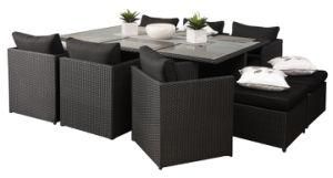 Garden Rattan Wicker Furniture Hidden Dining Sofa Set
