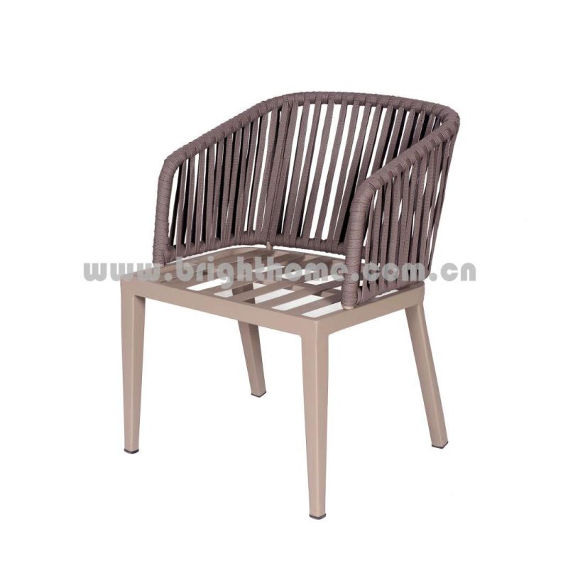 Aluminium Frame Rope Garden Leisure Patio Outdoor Dining Chair