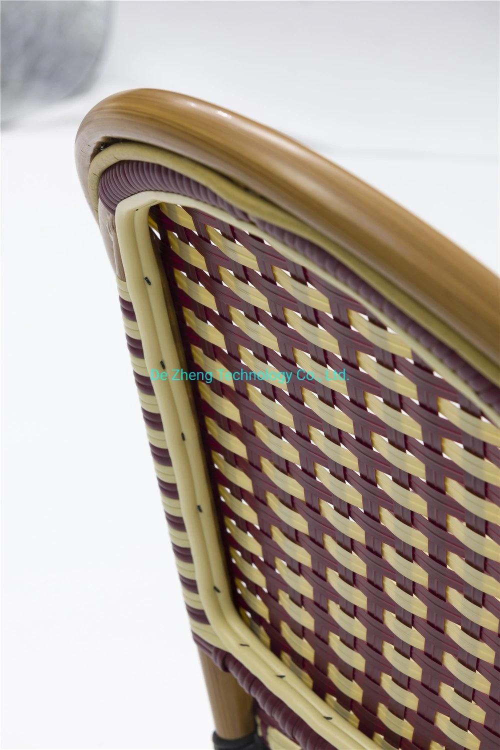 Outdoor Garden Furniture Rattan Weaving Aluminum Modern Walerholes Dinging High Bar Rattan Wicker Furniture Sets